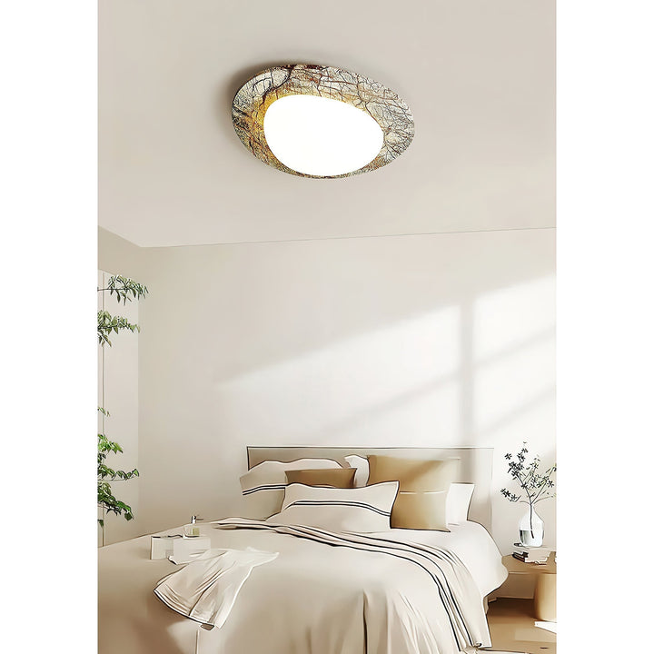 Cishaora Lampe Plafonnier Marbre Blanc Minimaliste Moderne - Neutralighting