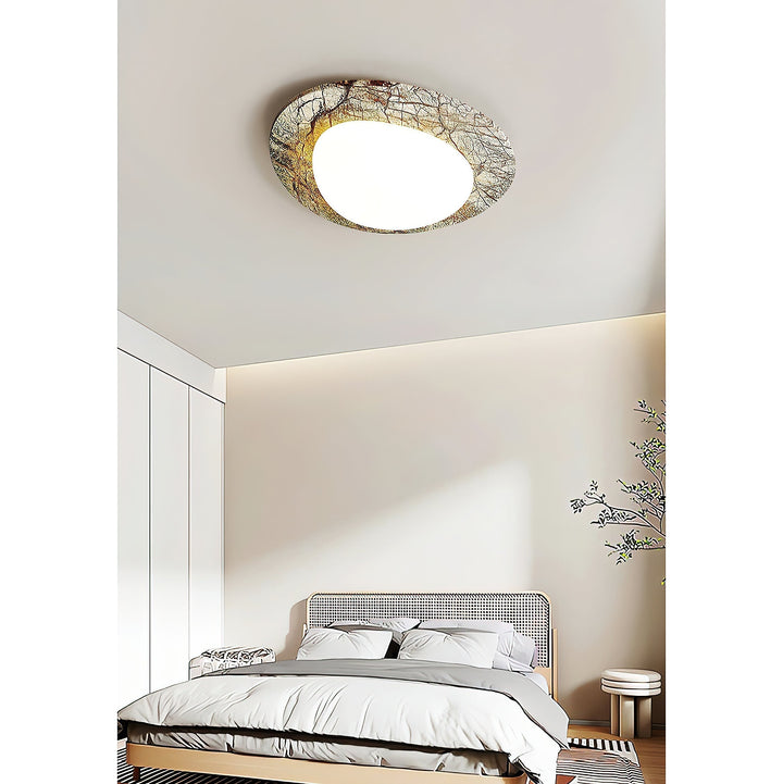 Cishaora Lampe Plafonnier Marbre Blanc Minimaliste Moderne - Neutralighting
