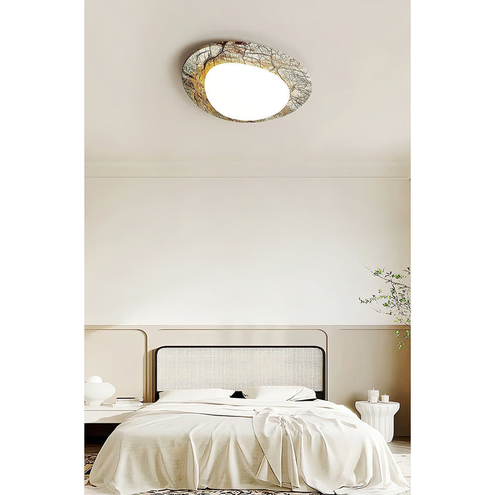 Cishaora Lampe Plafonnier Marbre Blanc Minimaliste Moderne - Neutralighting