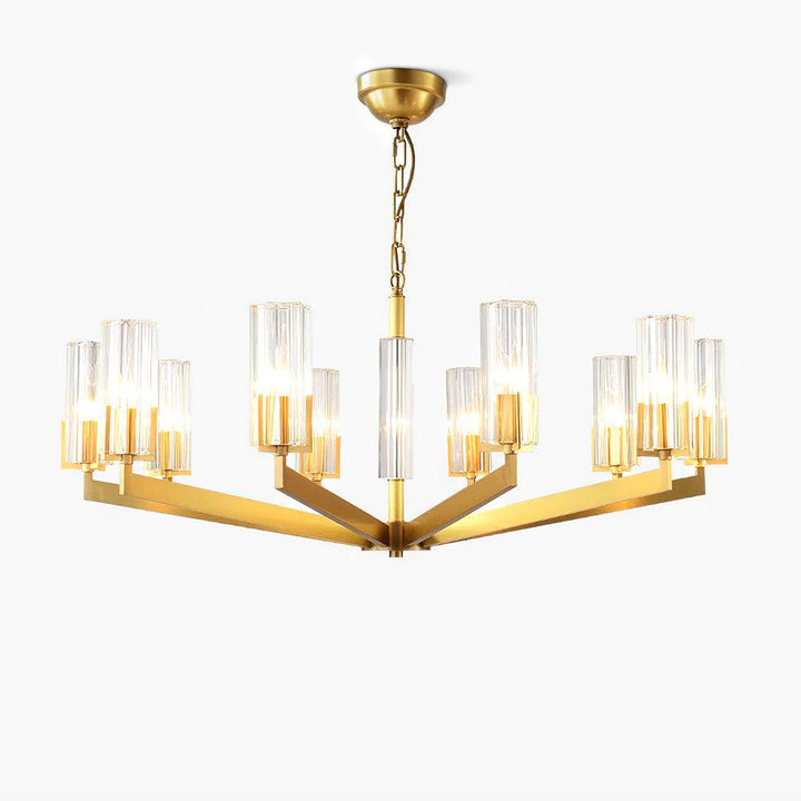 Lustra Chandelier Laiton Verre Moderne - Neutralighting
