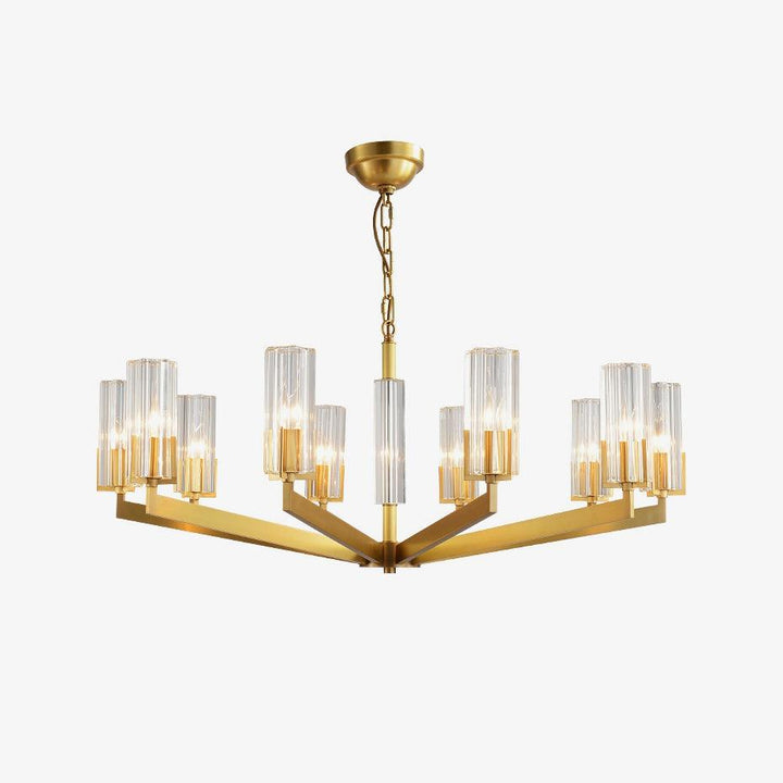 Lustra Chandelier Laiton Verre Moderne - Neutralighting