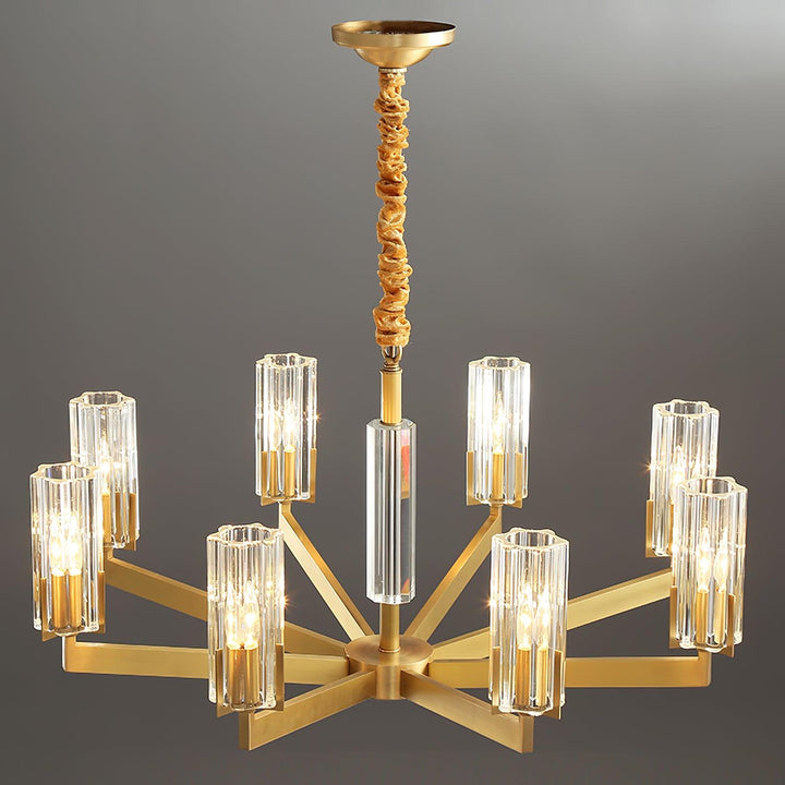 Lustra Chandelier Laiton Verre Moderne - Neutralighting