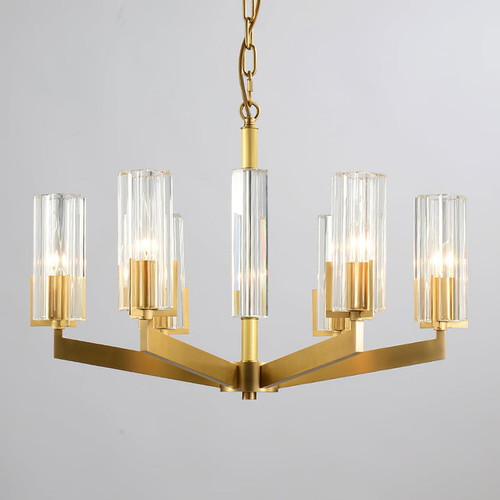 Lustra Chandelier Laiton Verre Moderne - Neutralighting