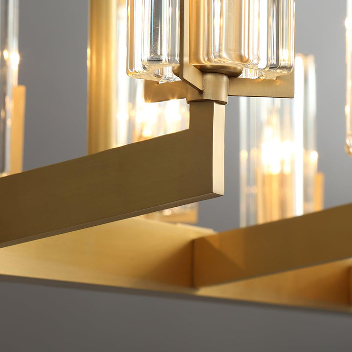 Lustra Chandelier Laiton Verre Moderne - Neutralighting