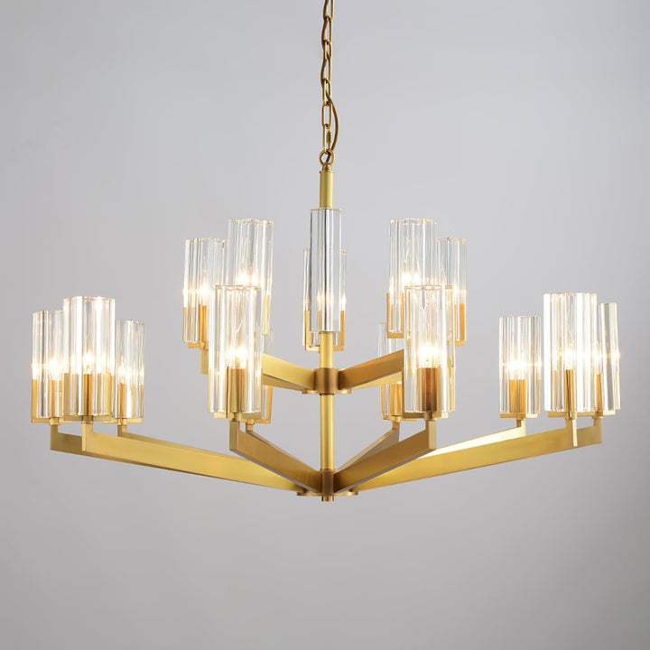 Lustra Chandelier Laiton Verre Moderne - Neutralighting