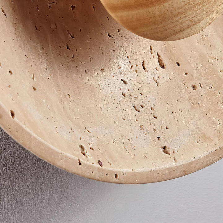 Gionne Applique Murale en Bois et Travertin - Neutralighting