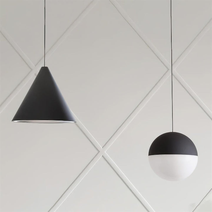 Cone Lampe Pendante Abat-jour Conique Noir pour Style Industriel Moderne - Neutralighting