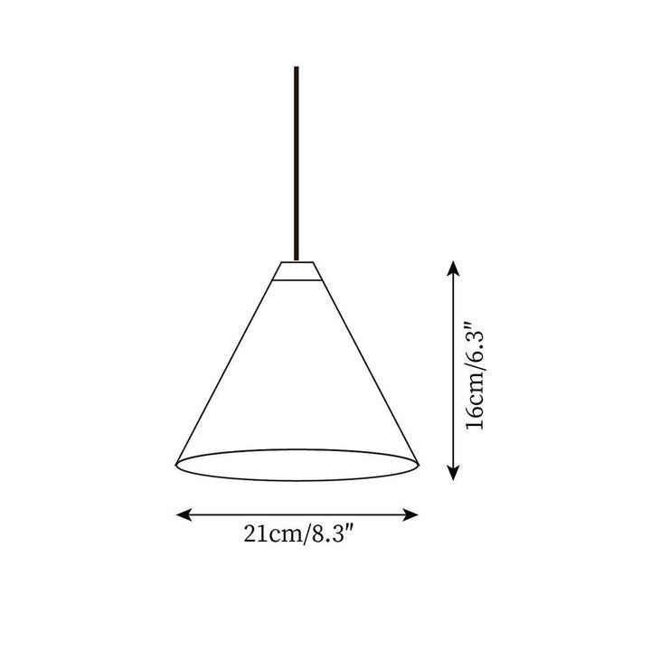 Cone Lampe Pendante Abat-jour Conique Noir pour Style Industriel Moderne - Neutralighting