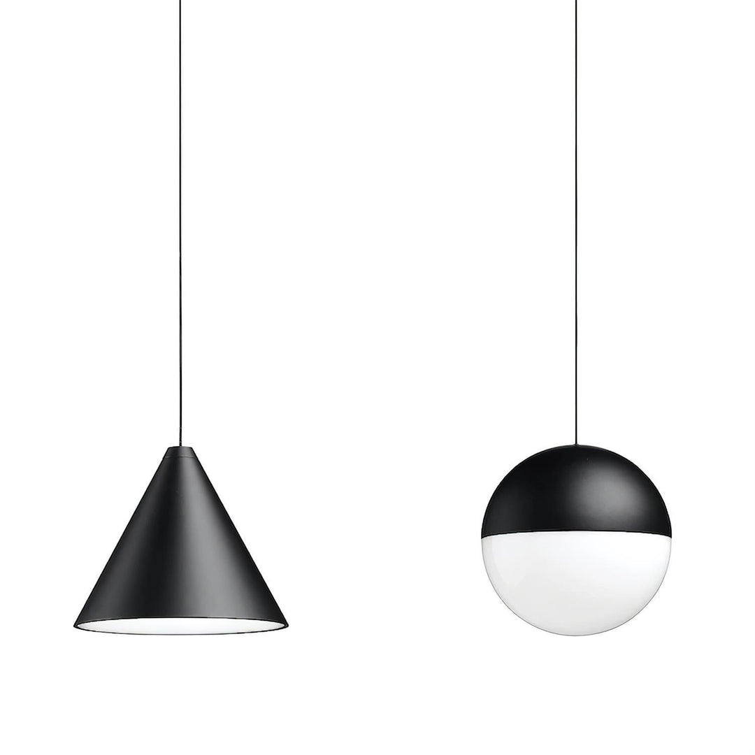 Cone Lampe Pendante Abat-jour Conique Noir pour Style Industriel Moderne - Neutralighting