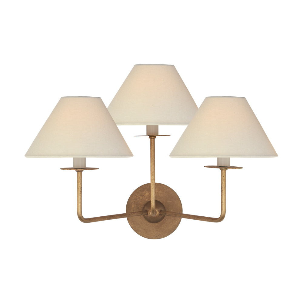 Kelley Applique Murale Trois Abat-Jours en Tissu - Neutralighting