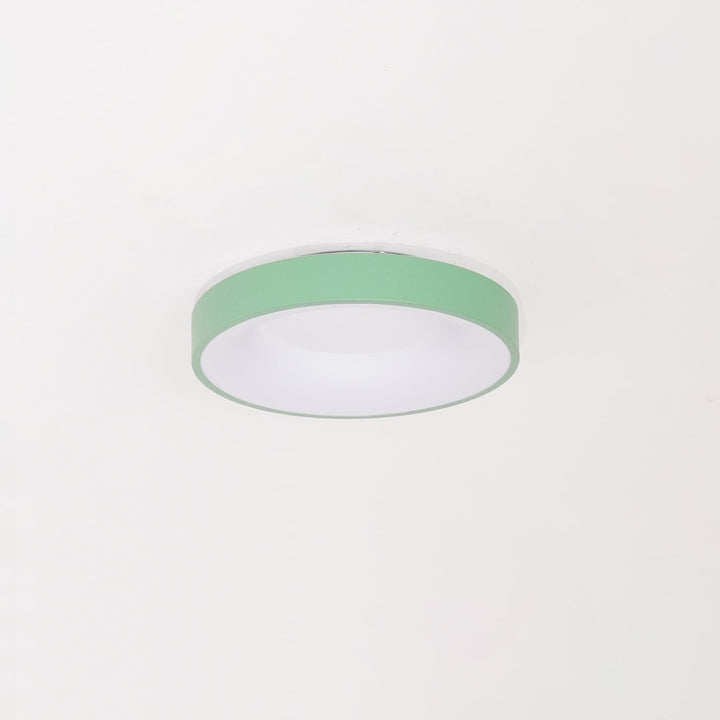 Solara Plafonnier en fer contemporain abat-jour vert - Neutralighting