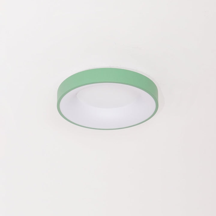 Solara Plafonnier en fer contemporain abat-jour vert - Neutralighting