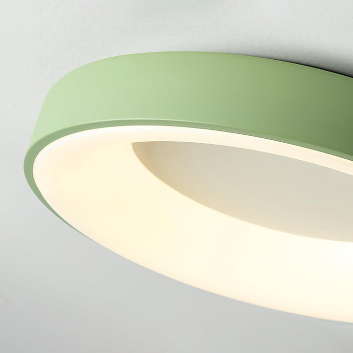 Solara Plafonnier en fer contemporain abat-jour vert - Neutralighting