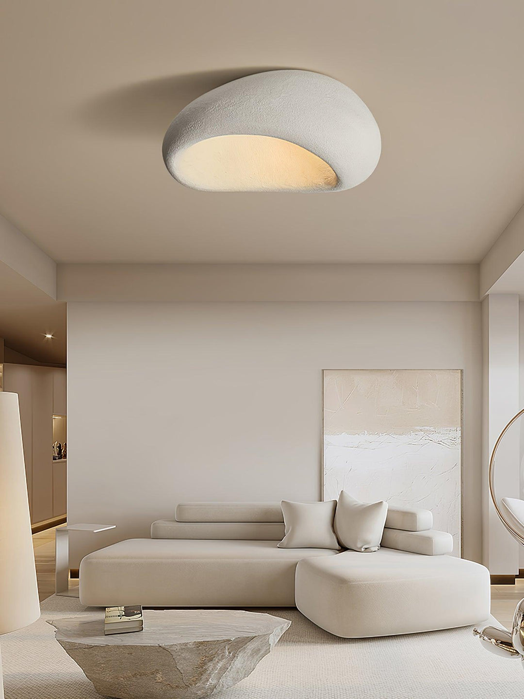 Solara Plafonnier avec Lune Japonaise Wabi-Sabi - Neutralighting