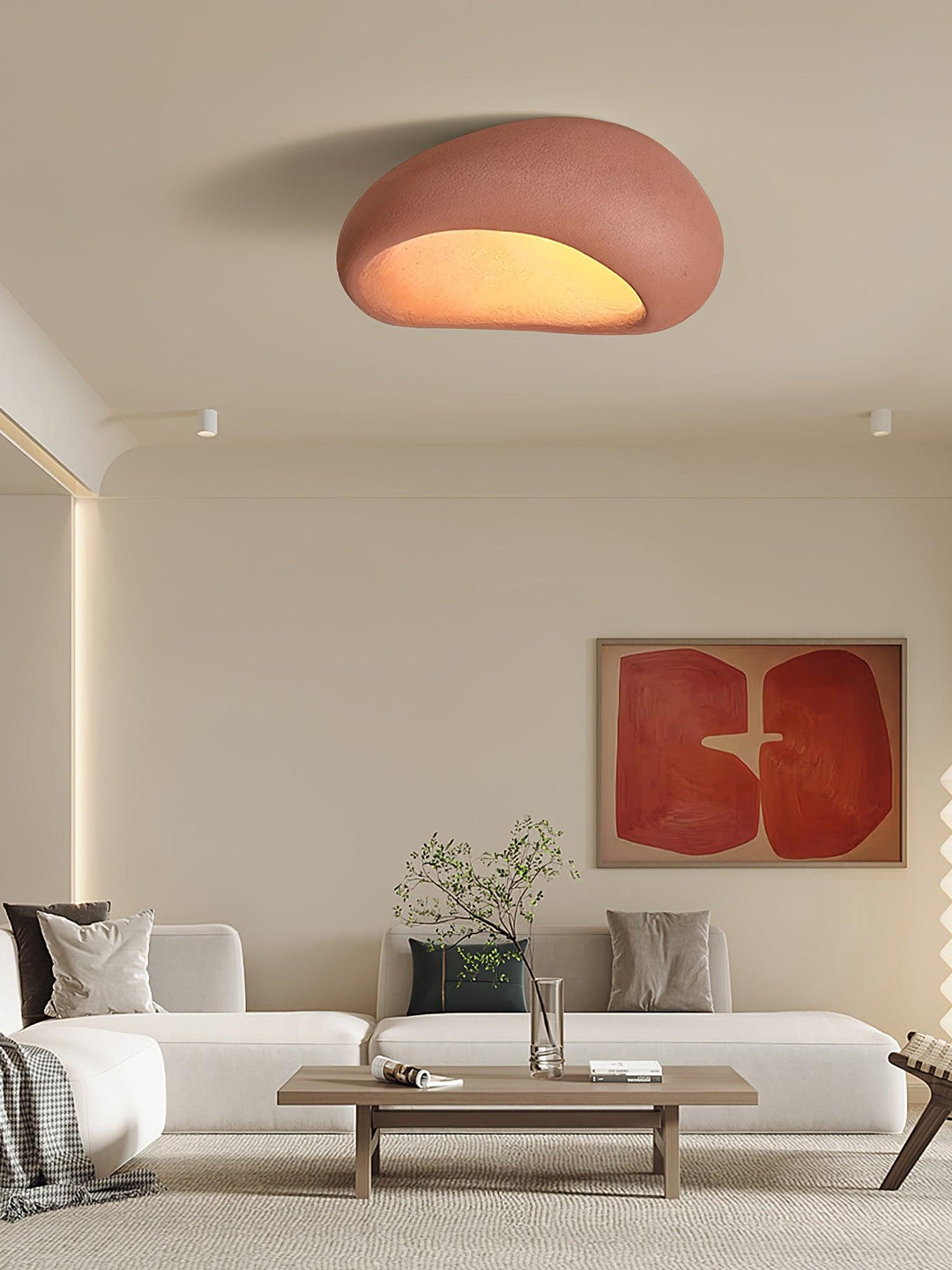 Solara Plafonnier avec Lune Japonaise Wabi-Sabi - Neutralighting
