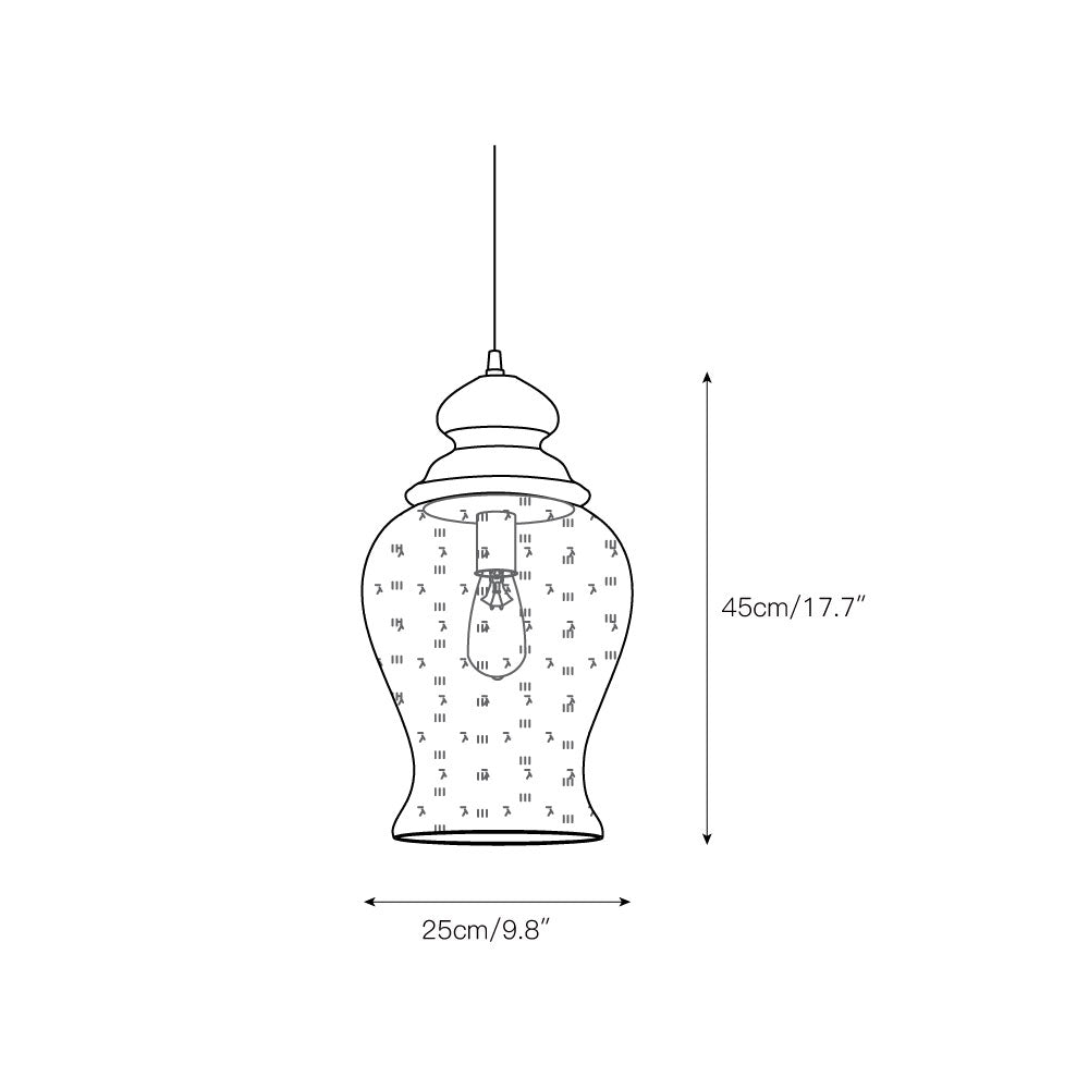 Ilvenel Lampe Pendentive Bois Verre Industriel Vintage - Neutralighting