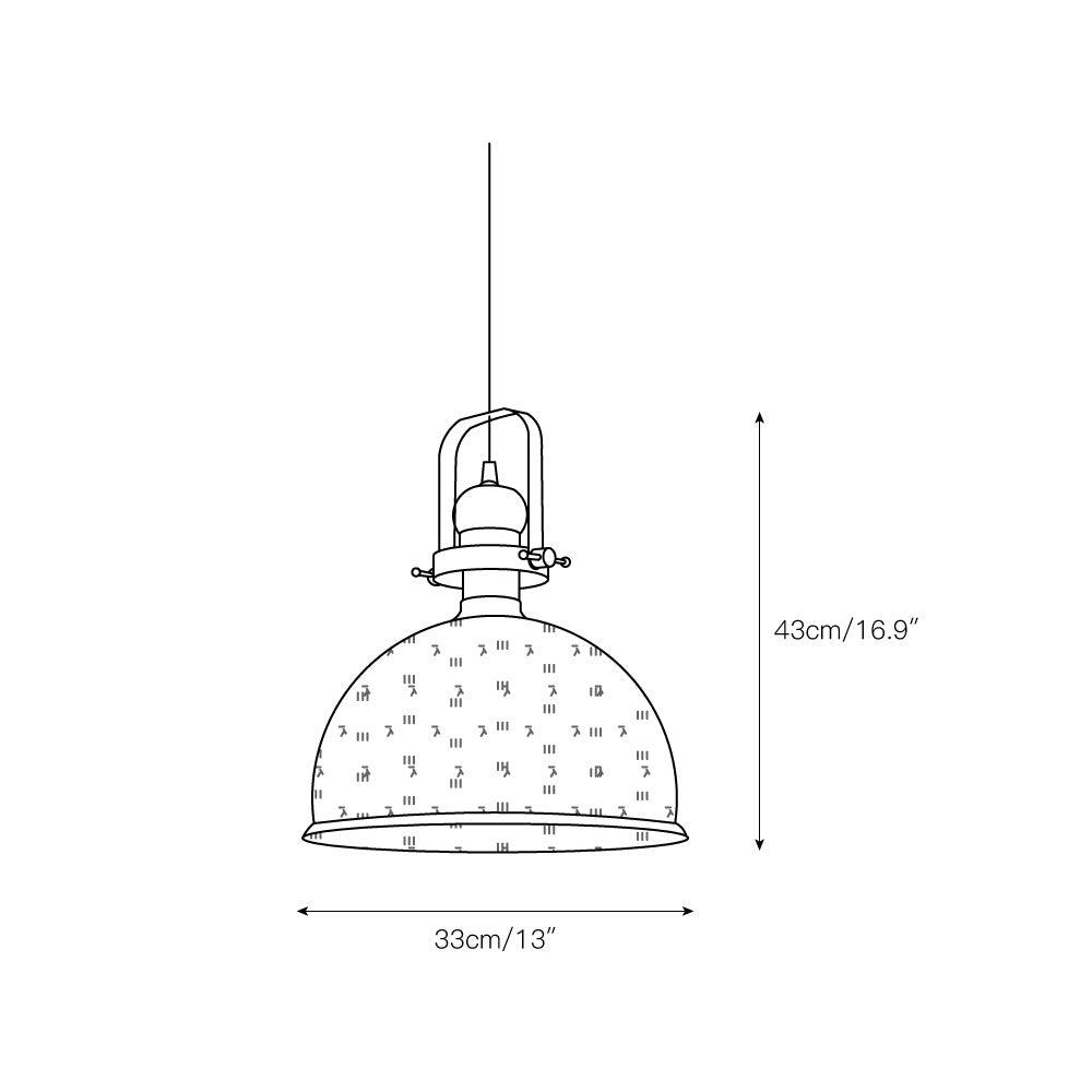 Ilvenel Lampe Pendentive Bois Verre Industriel Vintage - Neutralighting