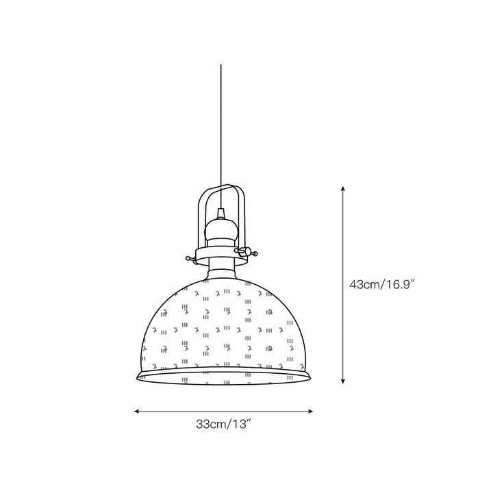 Ilvenel Lampe Pendentive Bois Verre Industriel Vintage - Neutralighting