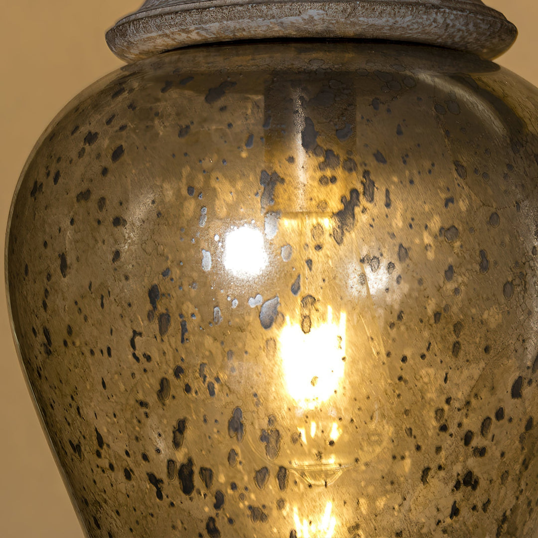 Ilvenel Lampe Pendentive Bois Verre Industriel Vintage - Neutralighting
