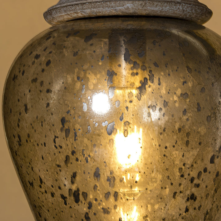 Ilvenel Lampe Pendentive Bois Verre Industriel Vintage - Neutralighting