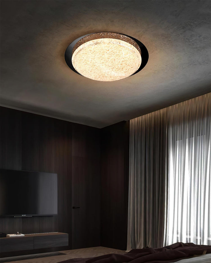 Kidson Plafonnier Résine Texturée Ton Bois LED - Neutralighting