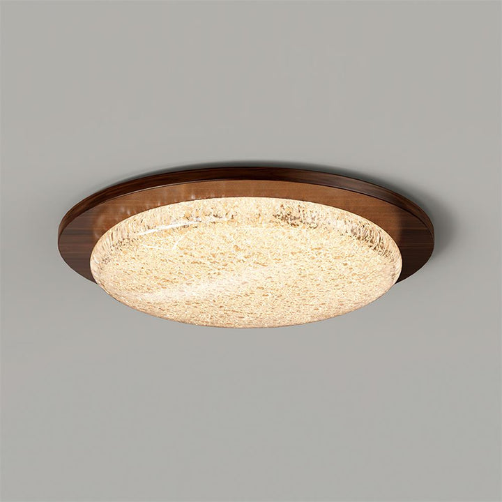 Kidson Plafonnier Résine Texturée Ton Bois LED - Neutralighting