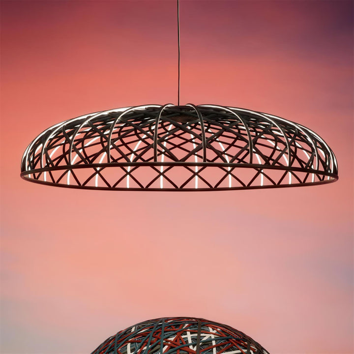 Fiona Suspension Réticulé Tressé Abat-jour Moderne - Neutralighting