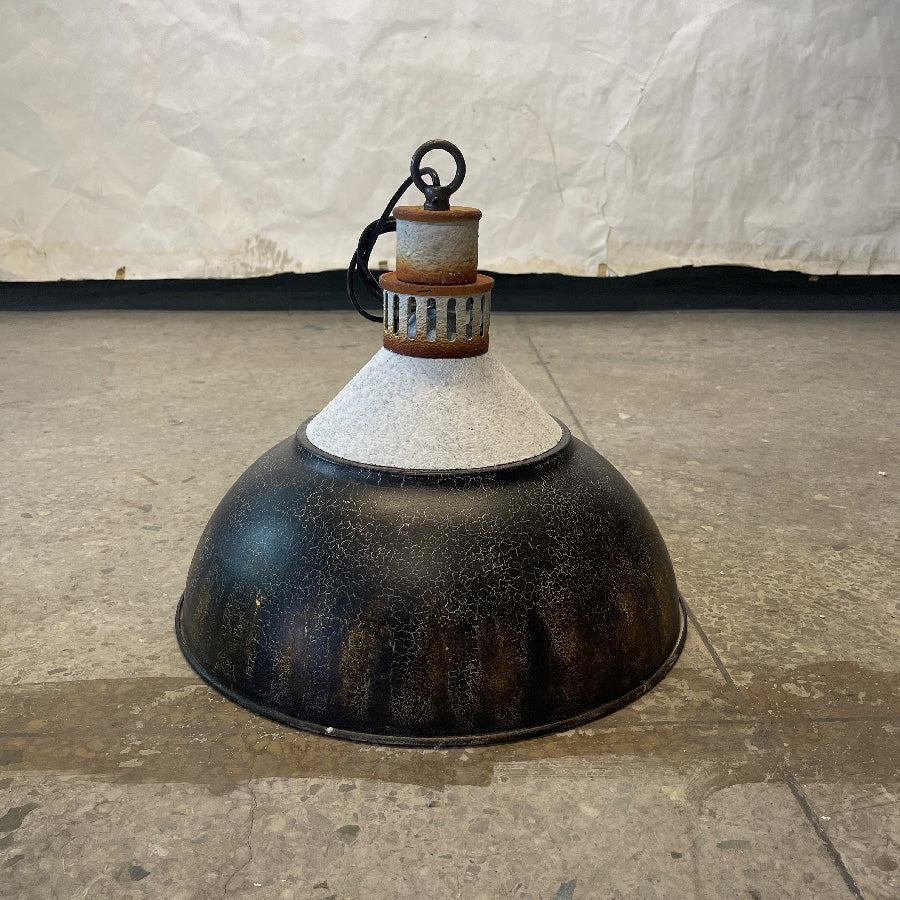 Avynor Lampe Pendentive Métal Bleu Industriel Vintage - Neutralighting