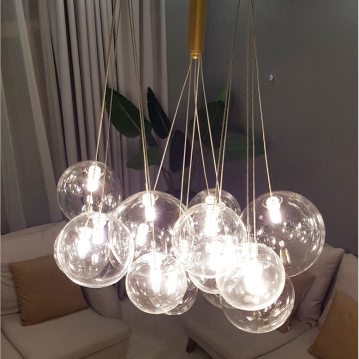 Valentina Suspension Bubble Moderne Métal/Verre Transparent/Étoilé Salon - Neutralighting