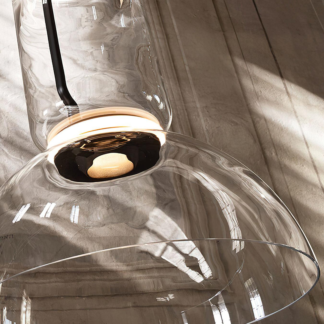 Virelo Suspension Cylindrique en Verre Empilé - Neutralighting