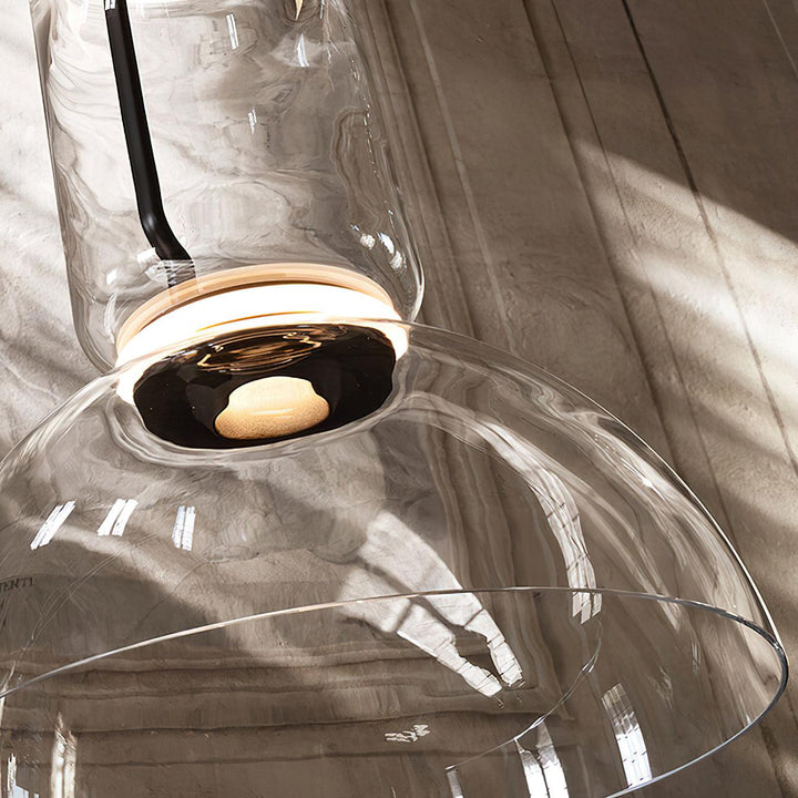 Virelo Suspension Cylindrique en Verre Empilé - Neutralighting