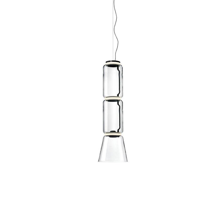 Virelo Suspension Cylindrique en Verre Empilé - Neutralighting