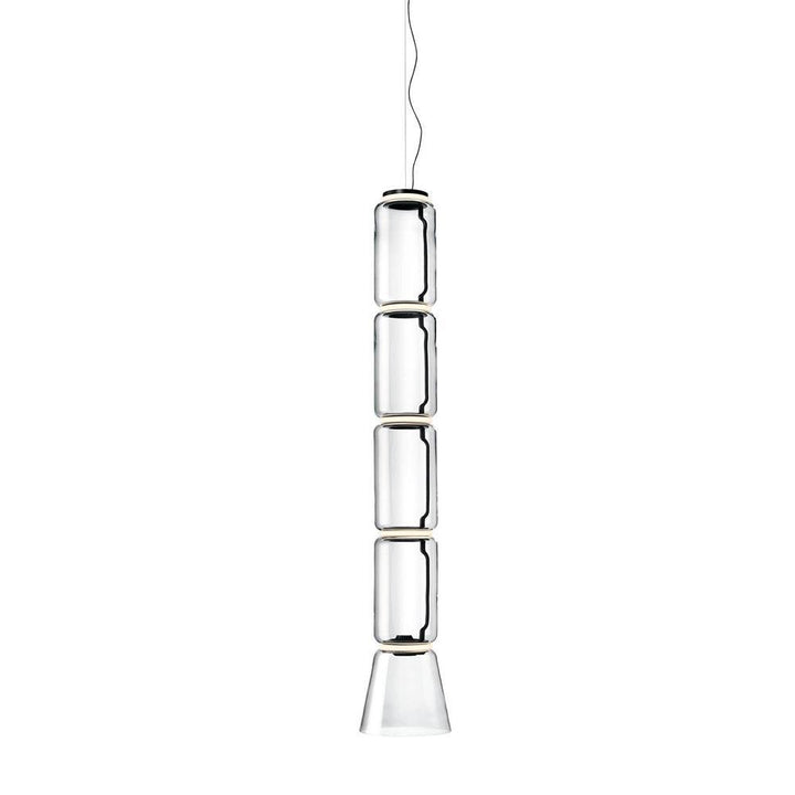 Virelo Suspension Cylindrique en Verre Empilé - Neutralighting
