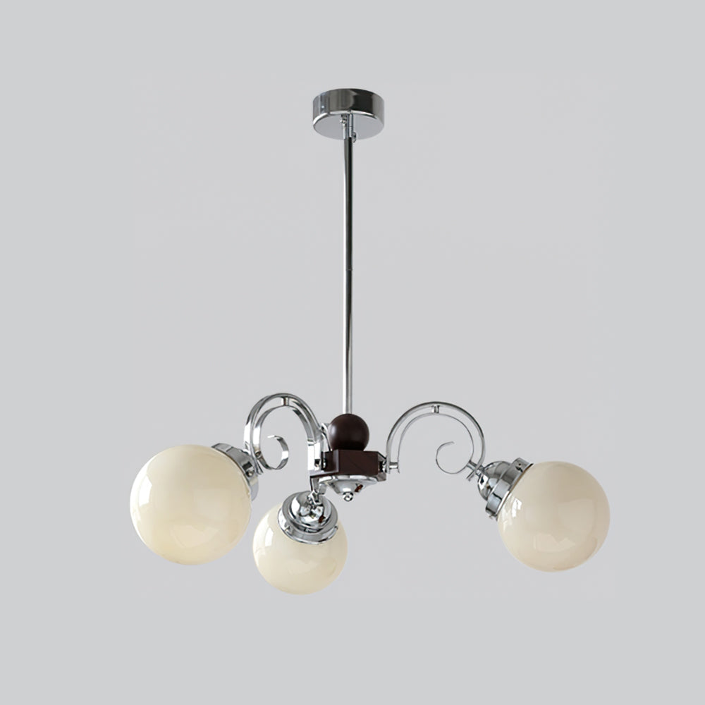 Valentina Vintage Crème Lustre Verre Salon Salle à Manger - Neutralighting
