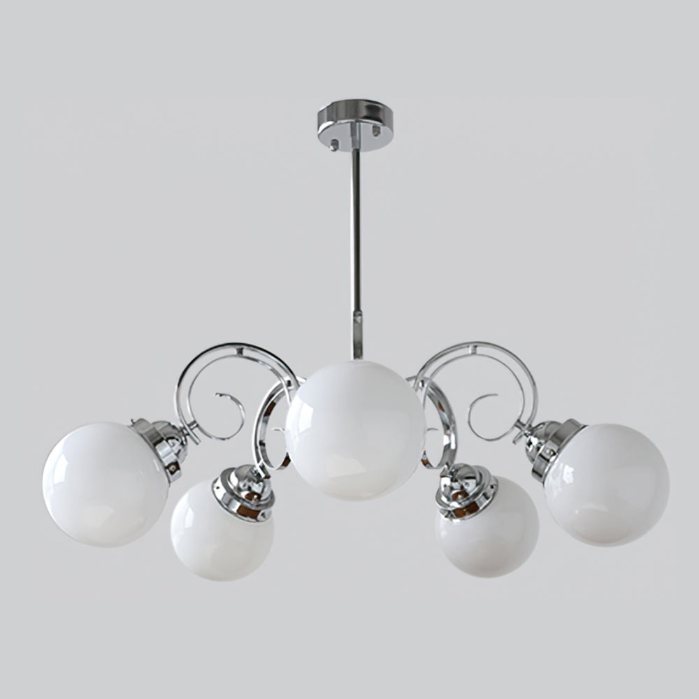 Valentina Vintage Crème Lustre Verre Salon Salle à Manger - Neutralighting