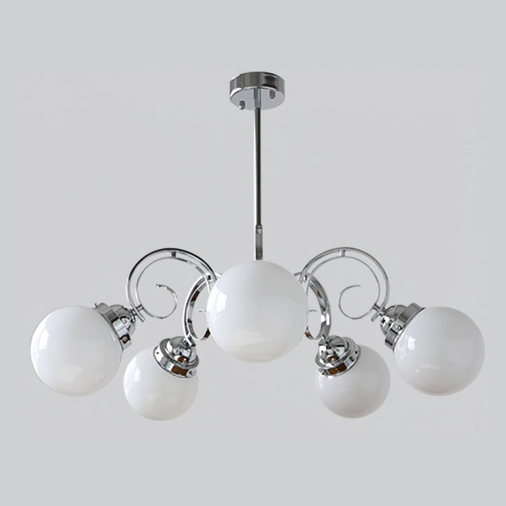 Valentina Vintage Crème Lustre Verre Salon Salle à Manger - Neutralighting