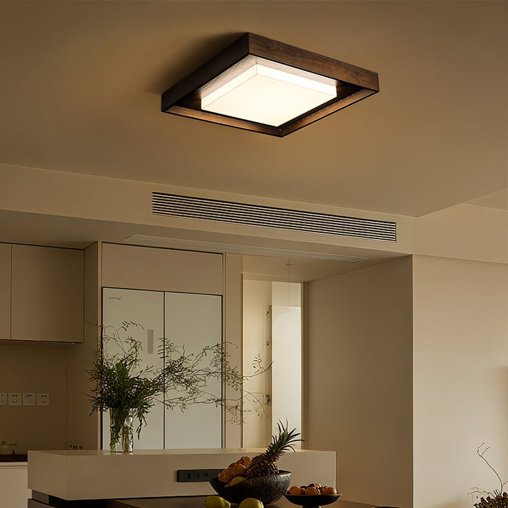 Auro Plafonnier Rustique en Bois - Neutralighting