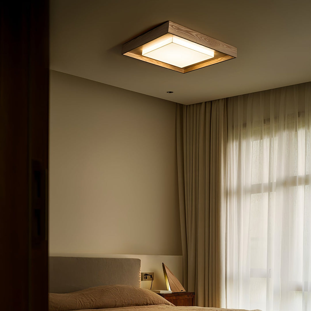 Auro Plafonnier Rustique en Bois - Neutralighting