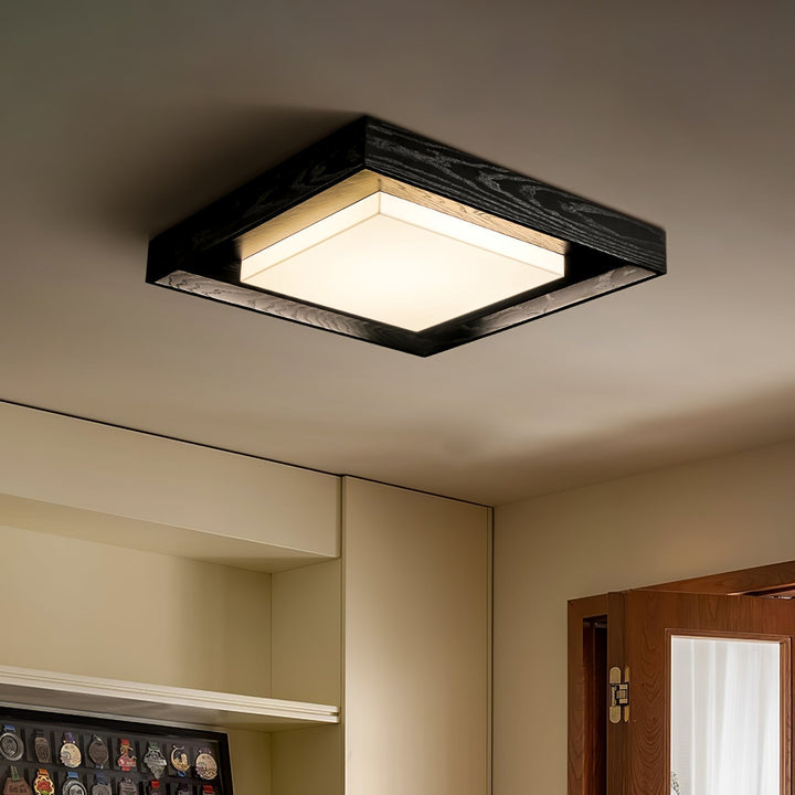 Auro Plafonnier Rustique en Bois - Neutralighting