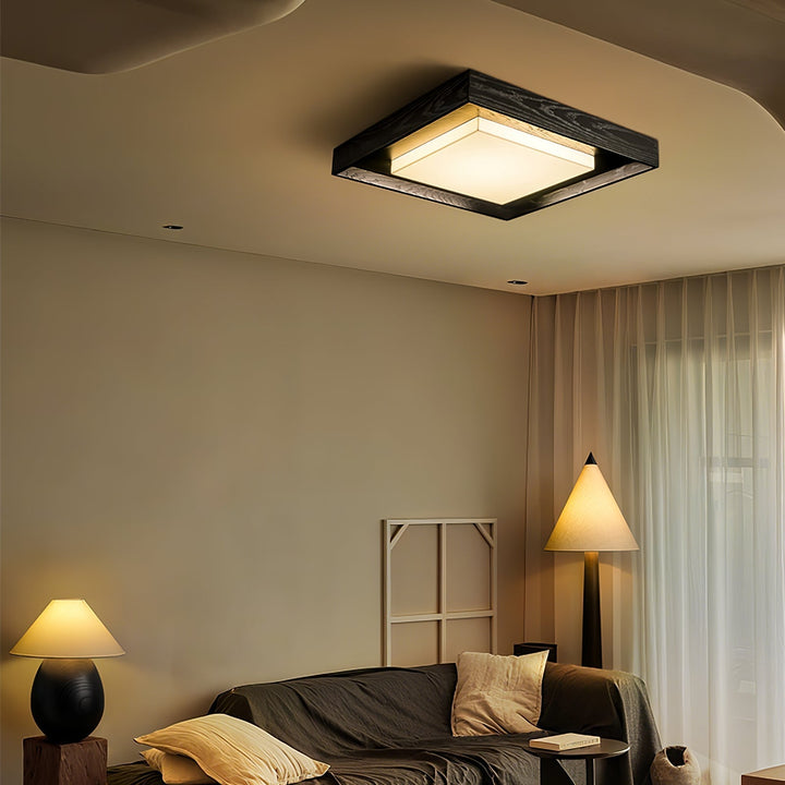 Auro Plafonnier Rustique en Bois - Neutralighting