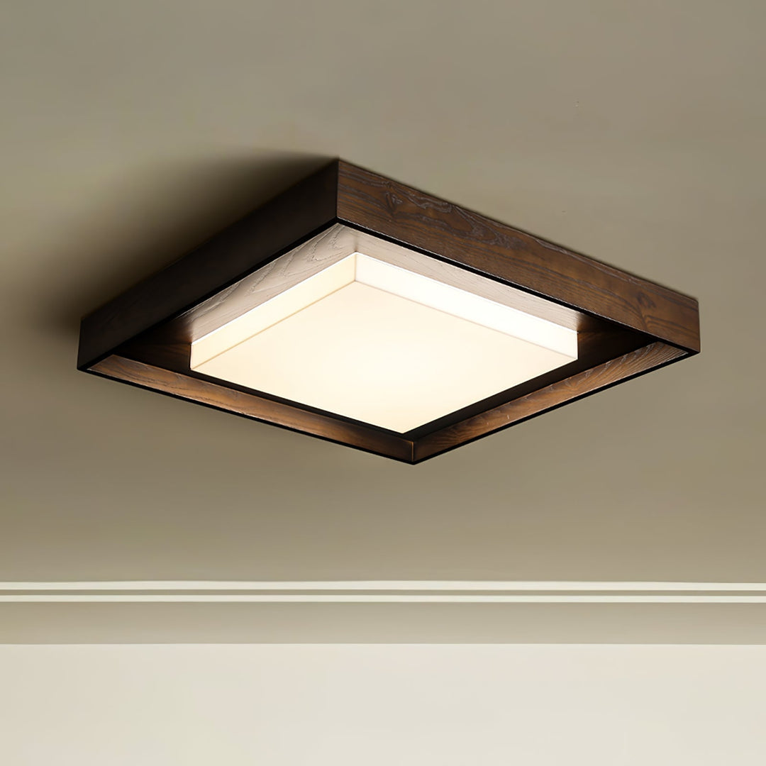 Auro Plafonnier Rustique en Bois - Neutralighting