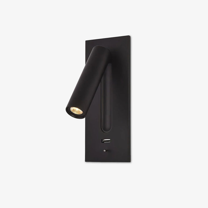 Aare Moderne Minimaliste Chevet USB Noir Luminaire Mural - Neutralighting