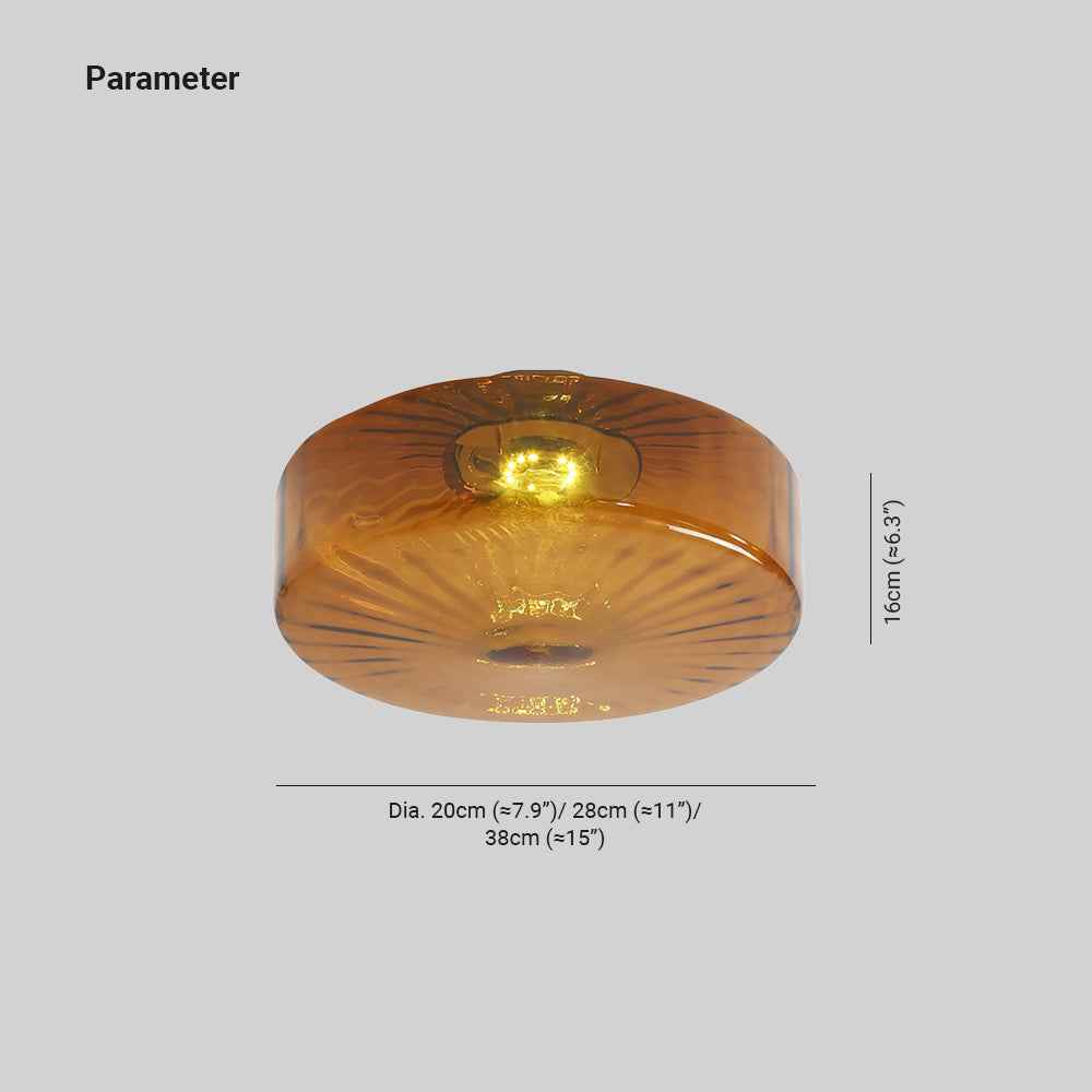 Plafonnier June Verre LED V2