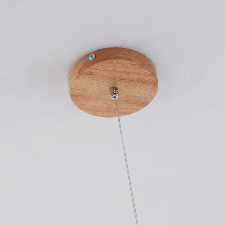 Valentina Verre Bolla Suspension en Bois/Noce - Neutralighting
