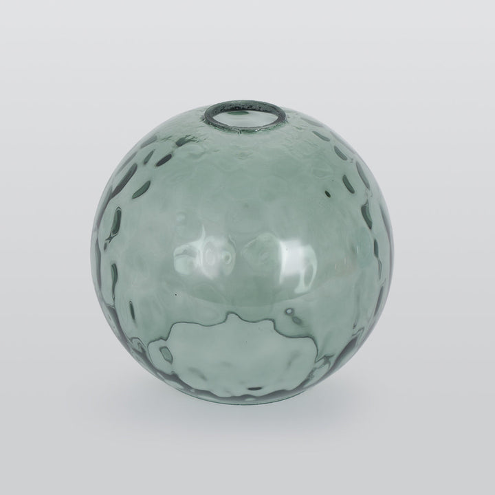 Valentina Suspension Boule Ondulation Nortique Métal/Verre Vert/Gris Salon - Neutralighting