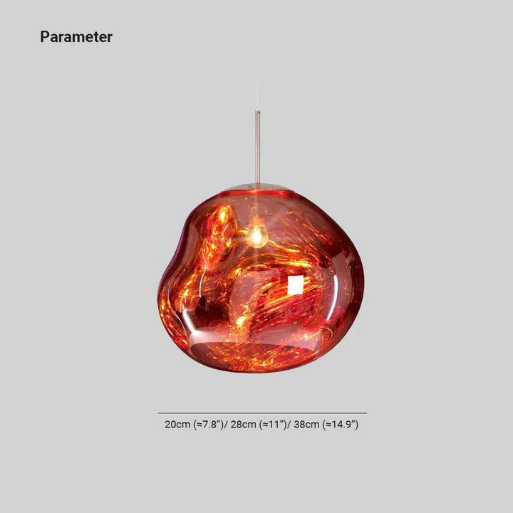 Milo Suspension Moderne en Verre Coloré Irregulier - Neutralighting