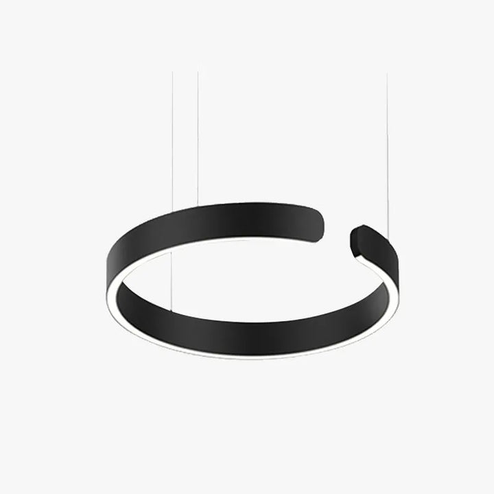 Urel Suspension Cercle Noir/Or Rose Salon/Chambre à Coucher - Neutralighting