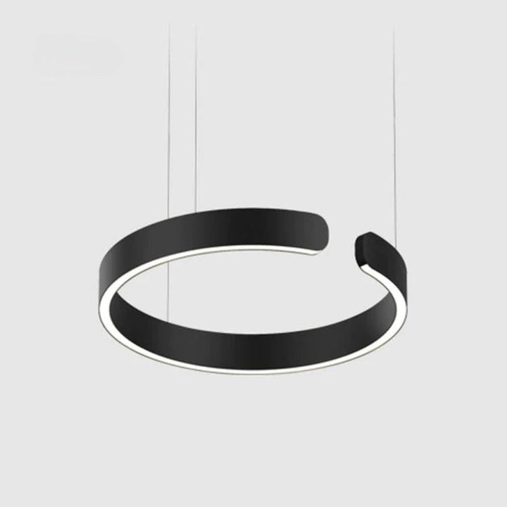 Urel Suspension Cercle Noir/Or Rose Salon/Chambre à Coucher - Neutralighting