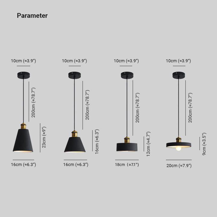 Miran Luminaires Suspension Nordique Blanc/Orange/Noir/Gris. Salon - Neutralighting