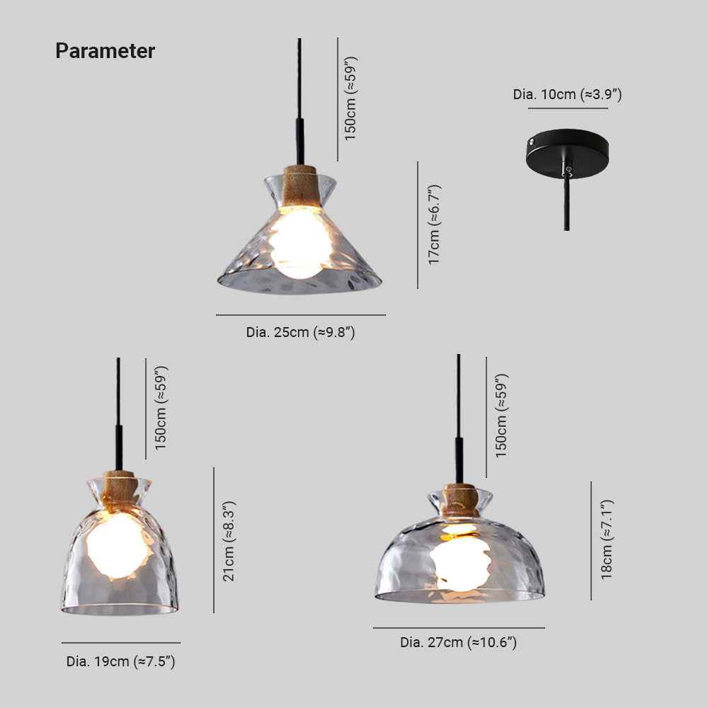 Suspension Arisha Verre LED V15